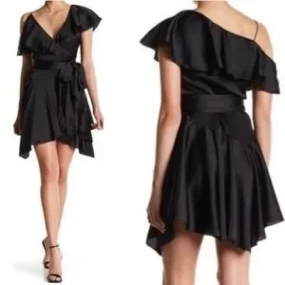 Cold Shoulder Wrap Dress